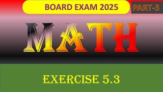 JAC BOARD EXAM MATH PRASHNAWALI 53 PRASHNAWALI 53 JAC BOARD EXAM 2025 [upl. by Ahsiei]