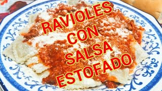 Ravioles con salsa de estofado [upl. by Carrel]