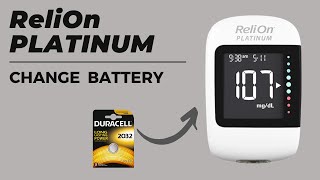 Change battery in ReliOn Platinum Blood Glucose Meter [upl. by Llerdnam]