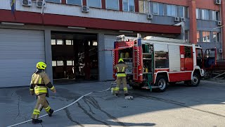 Vježbatehnička intervencija vatrogasci sarajevo firefighter pvjks [upl. by Nodmac776]