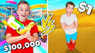 1 VS 10000 WATERPARK CHALLENGE [upl. by Santiago54]