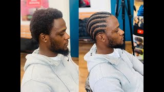 HOW TO CORNROW ON VERY VERY SHORT HAIR [upl. by Robertson965]