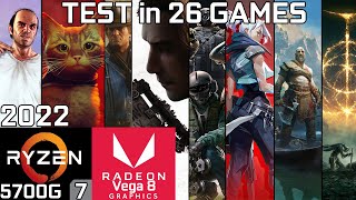 Ryzen 7 5700G Vega 8 amp 16GB RAM  Test in 26 Games [upl. by Pacifica665]