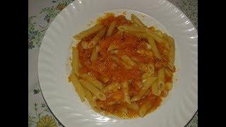 Pasta con zucca pancetta e mozzarella [upl. by Ruckman]