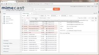 Mimecast Online Inbox and Sent Items [upl. by Zolnay]