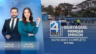 Noticiero de Guayaquil Primera Emisión 121124 [upl. by Sol579]