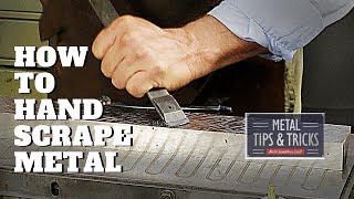 How to hand scrape metal for flatness [upl. by Nett]