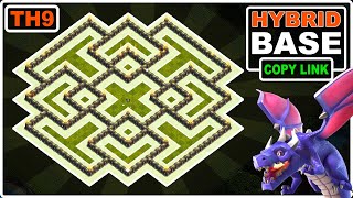 New BEST TH9 Base Copy Link 2023  Clash of Clans [upl. by Cornwall]