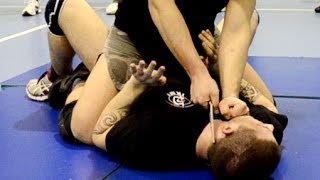 KRAV MAGA TRAINING • Knife to throat Disarm on the ground [upl. by Eekcaj]