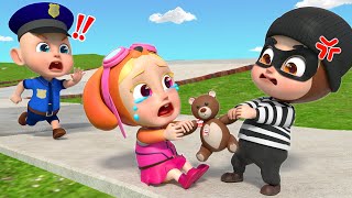 Policeman is Here to Help  Police Officer Song  Job and Career  Rosoo Nursery Rhymes amp Kids Songs [upl. by Joellyn]