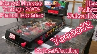 Marvel Heroes Deluxe Tabletop 2006 Pinball Machine Vintage Review [upl. by Aleemaj202]