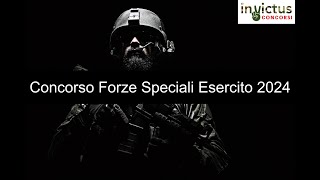 Concorso Forze Speciali Esercito 2024 [upl. by Aelegna437]