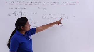 Time Response of First Order Control System to Unit Step Signal [upl. by Zulema300]