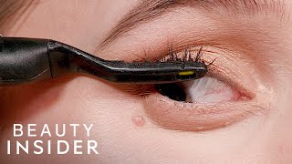 Can A Heated Eyelash Curler Lift Lashes All Day  Beauty or Bust  Insider Beauty [upl. by Eissac]