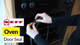 How to replace an oven door seal on a Neff cooker [upl. by Ahsiatal]