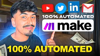 Copy My AI Social Media Content Automation System  Makecom Step by Step Guide [upl. by Aciretal271]