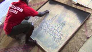 Sand Drawing A Blackbirding Ship  Vanuatu Cultural Centre Port Vila [upl. by Torruella]