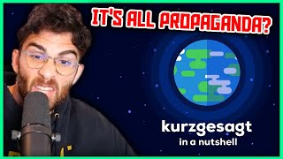 How Kurzgesagt Cooks Propaganda For Billionaires  Hasanabi Reacts to The Hated One [upl. by Adnaluoy]