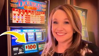 Going All In 1200 Risked On 100 Double Gold Slot Machine  Win Big Or Bust [upl. by Garibold]