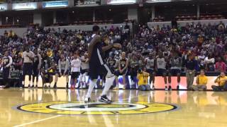 Rakeem Christmas dances to quotHit the Quanquot at Pacers FanJam 2015 [upl. by Maia]