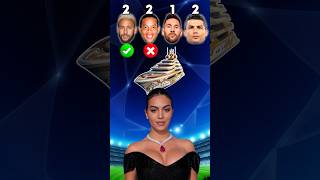 Messi vs Ronaldo vs Neymar vs Ronaldinho  Georgina Rodríguez Asks🤩⚽ [upl. by Enirahtac408]