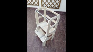 Costruire la torre per lapprendimento montessoriana per bambini Learning Tower DIY [upl. by Kronfeld894]