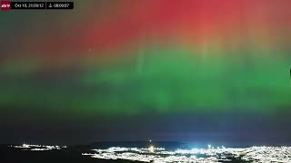 Oct 10 2024 G4class Geomagnetic Storm Aurora Borealis Over Iceland in 4K Ultra HD [upl. by Penn]