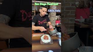 San Diego Food Tour in Little Italy 🇮🇹 [upl. by Yenahc300]