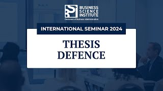 Thesis Defense Alimata Kone  International Seminar 2024 [upl. by Einaej222]