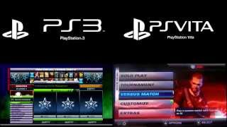 PlayStation All Stars  PS3 VS PS Vita  Comparison  Graphics and Lag Test [upl. by Ennayr]