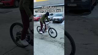 First FULLSUSPENSION MTB Bike bike bicycle mtb mountainbike downhill [upl. by Ranit]