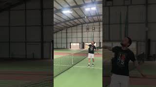 Backspin challenge tennistime tennisskills sports tennistechniques badminton tennisschool [upl. by Hcahsem551]