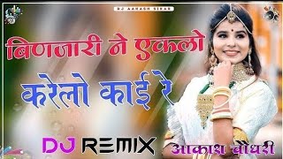 Binjari Ne Eklo Karelo Kai Re Song DJ Remix  New Rajasthani Song 2024  New Marwadi DJ Song 2024 [upl. by Anahc]