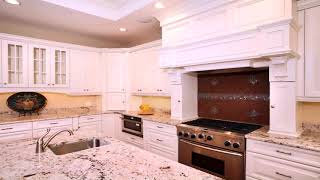 White Kitchen Cabinets With Delicatus Granite [upl. by Airebma809]