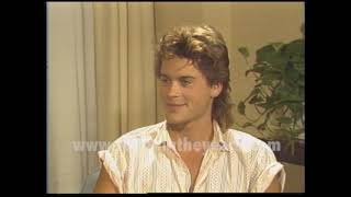 Rob Lowe • Interview St Elmos FireJodie FosterHollywood • 1985 Reelin In The Years Archive [upl. by Arimak941]