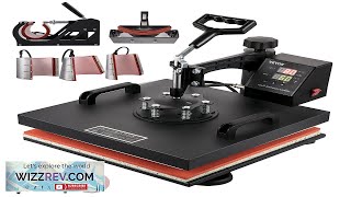 VEVOR Heat Press Machine 15x15Inch 8pcs 1050W Combo Digital Multifunctional Sublimation Heat Review [upl. by Vilhelmina494]