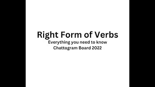 HSC  Right form of Verb Rules  Everything you need to know  Chattogram Board 2022 [upl. by Schulze156]