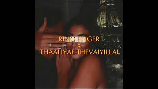 Ring Finger X Thaaliyae Thevaiyillai  Nins Music REMIX [upl. by Tullusus]