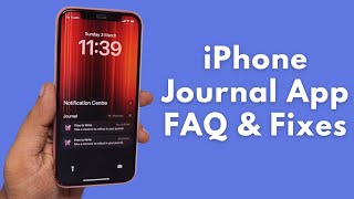 iPhone Journaling Discoverable by Others 📝 Settings  Battery Drain Fixes [upl. by Hpejsoj]