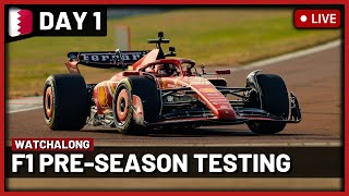 F1 Live 2024 Bahrain Testing Day 1 Watchalong  Live Timings  Commentary [upl. by Stich]