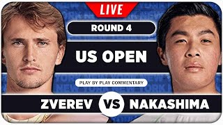 ZVEREV vs NAKASHIMA • US Open 2024 • LIVE Tennis Play by Play Stream [upl. by Sixel]