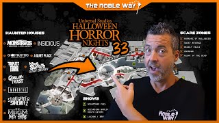 Halloween Horror Nights 2024 UPDATE Confirmed Houses Scare Zones Shows amp More HHN33 [upl. by Jermain]