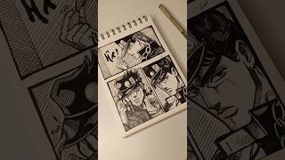 Jotaro Kujo Comic Style art  art viralvideo trending shorts jotaro jojosbizzareadventure [upl. by Nnaycart]