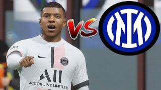 MBAPPÉ vs INTER MILAN  FIFA 22 MOD Ultimate Difficulty Career Mode UCL Final HDR Next Gen [upl. by Obidiah]