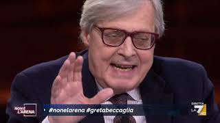 Caso Greta Beccaglia Sgarbi quotIdioti allievi di Benigniquot [upl. by Intruoc338]