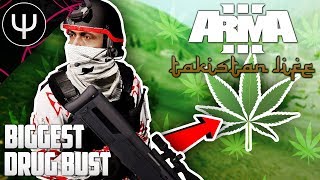 ARMA 3 Takistan Life Mod — Biggest DRUG Bust [upl. by Llewon236]