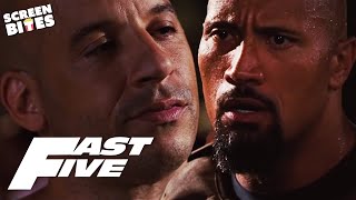 The Rock and Vin Diesels Furious Confrontation  Hobbs VS Toretto  Fast Five 2011  Screen Bites [upl. by Ahselat]