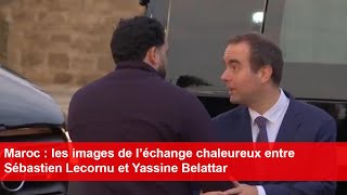 Maroc  les images de l’échange chaleureux entre Sébastien Lecornu et Yassine Belattar [upl. by Roderick]