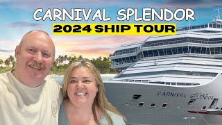 Carnival Splendor Full Ship Tour 2024 [upl. by Zumstein]