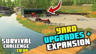 OVERDUE YARD UPDGRADES  Survival Challenge COOP  FS22  Episode 19 [upl. by Eveleen]